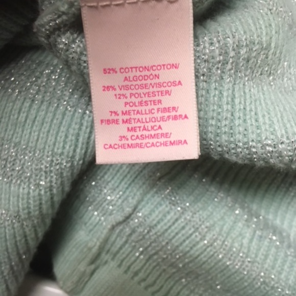 Victoria's Secret Green Metallic Knit Sweater Dress Sz Medium EUC - Picture 9 of 9